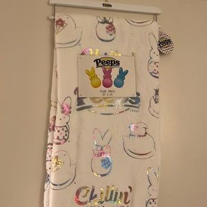 Authentic Peeps iridescent sparkly blanket throw!! 🐣 🐰